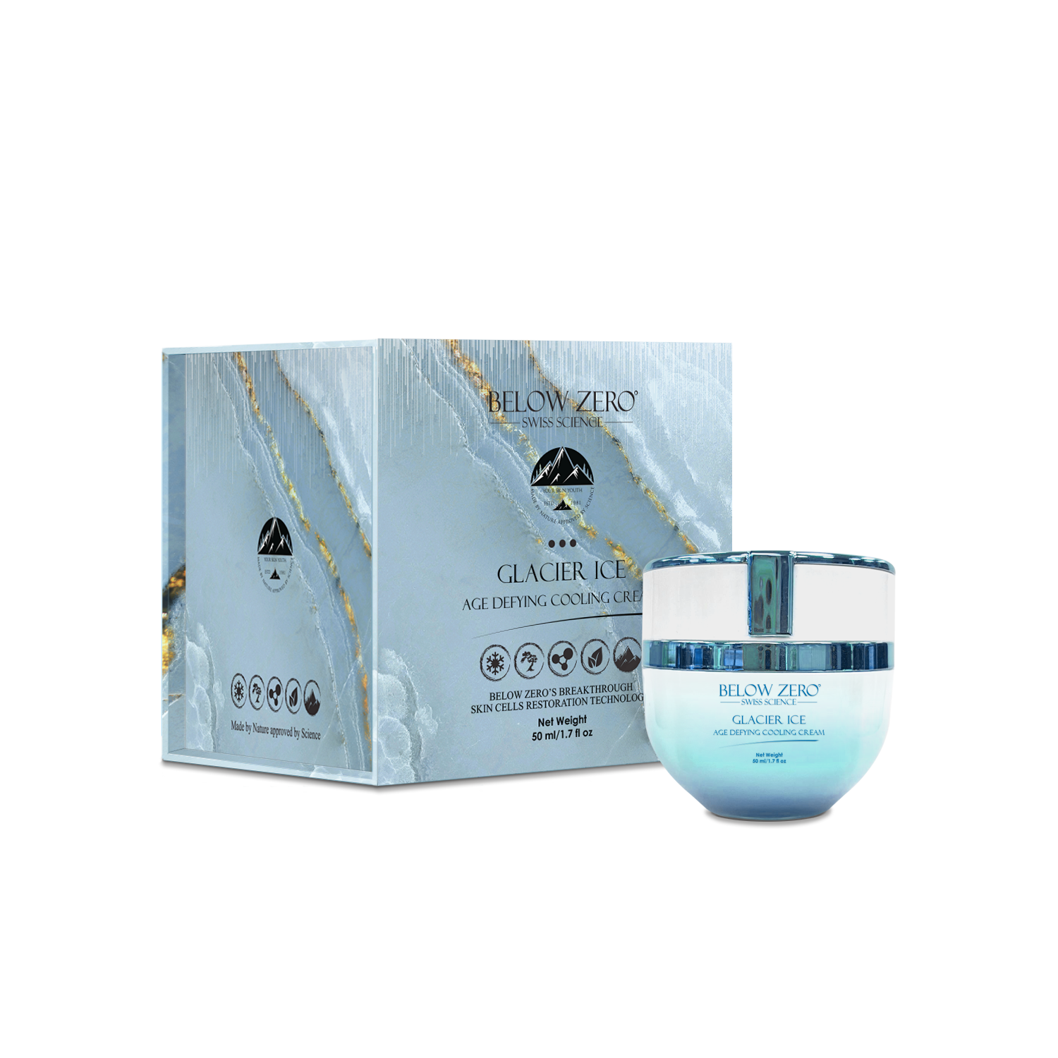 Below Zero Glacier Ice Age Defying Cooling Cream