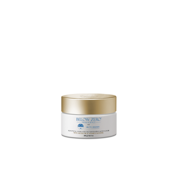 Below Zero Arctic Serenity Almond & Vanilla Sea Salt Exfoliating Body Scrub with Argan Oil & Vitamin E Booster